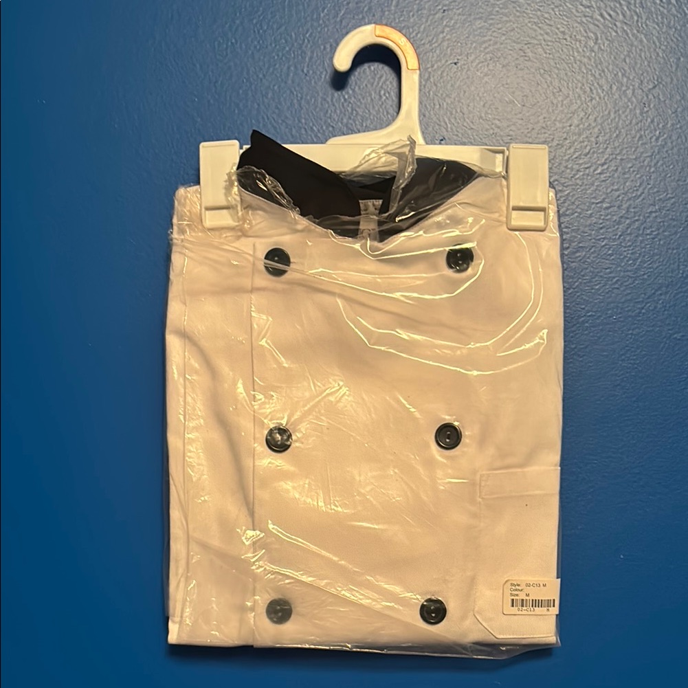 Kng International White Double-Breasted Chef Coat